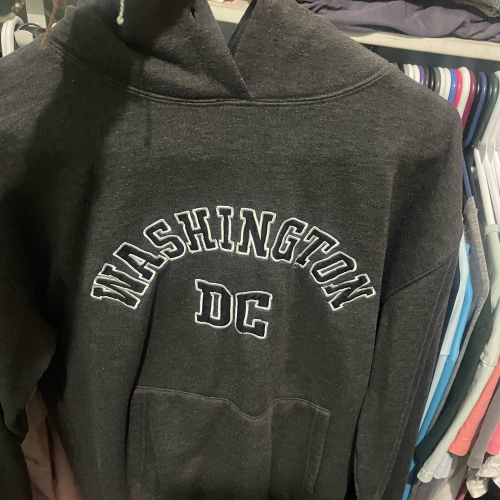Washington DC Black Hoodie Sweater